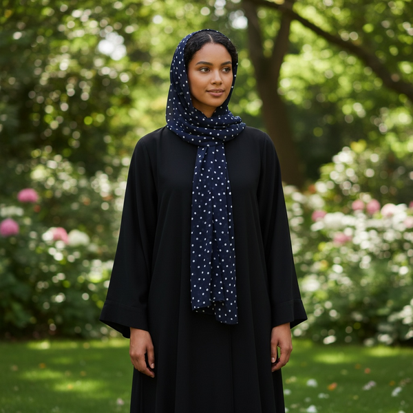 Maryam's Essential Premium Polka Dot Chiffon Hijab