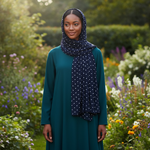 Maryam's Essential Premium Polka Dot Chiffon Hijab