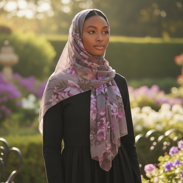 Maryam's Essential Premium Floral Print Viscose Soft Hijab/Shawl