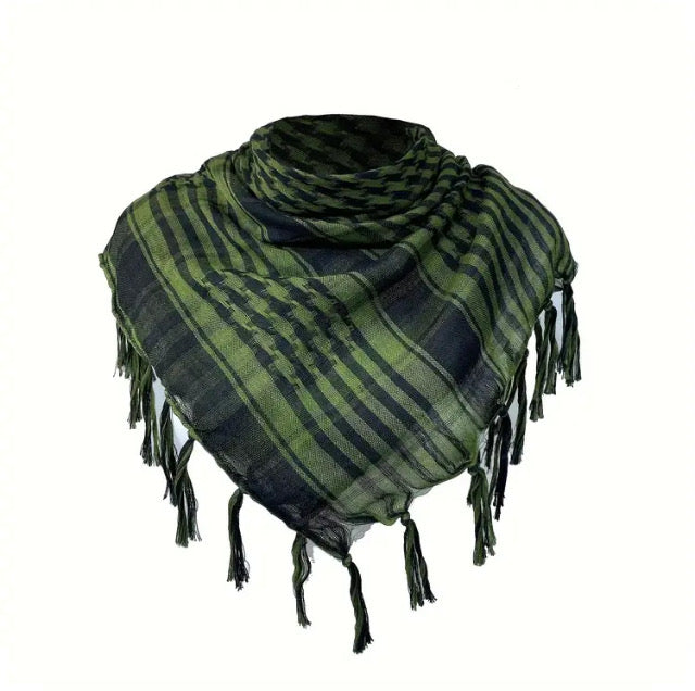 Maryam’s Essential Unisex Plaid Military Arab Tactical Army Shemagh Keffiyeh Scarf/Wrap