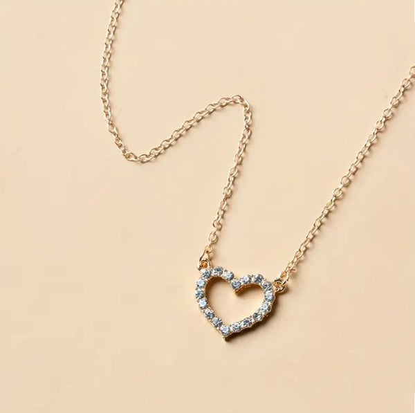 Maryam’s Essential Exquisite Heart Necklace with Gems