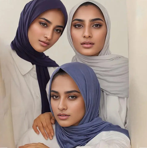 Maryam’s Essential Lightweight, Breathable Silk Cotton Hijabs Set