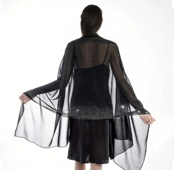 Maryam’s Essential Luxury Faux Diamond Pure Colour Chiffon Hijab