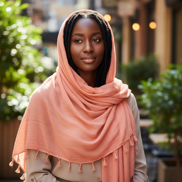 Maryam's Essential Premium Plain Viscose Tassels Hijabs