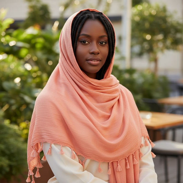 Maryam's Essential Premium Plain Viscose Tassels Hijabs