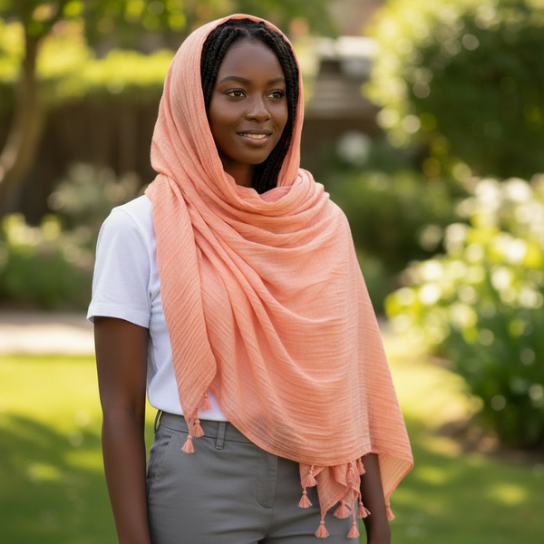 Maryam's Essential Premium Plain Viscose Tassels Hijabs