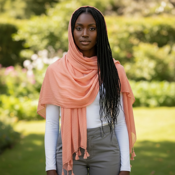 Maryam's Essential Premium Plain Viscose Tassels Hijabs