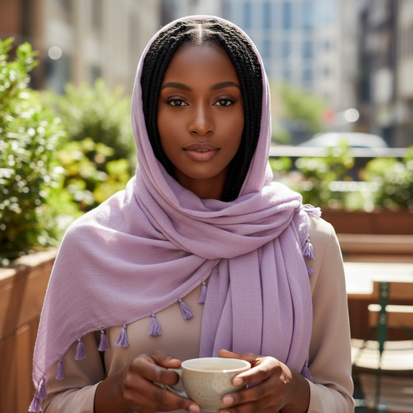 Maryam's Essential Premium Plain Viscose Tassels Hijabs
