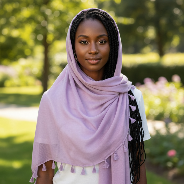 Maryam's Essential Premium Plain Viscose Tassels Hijabs