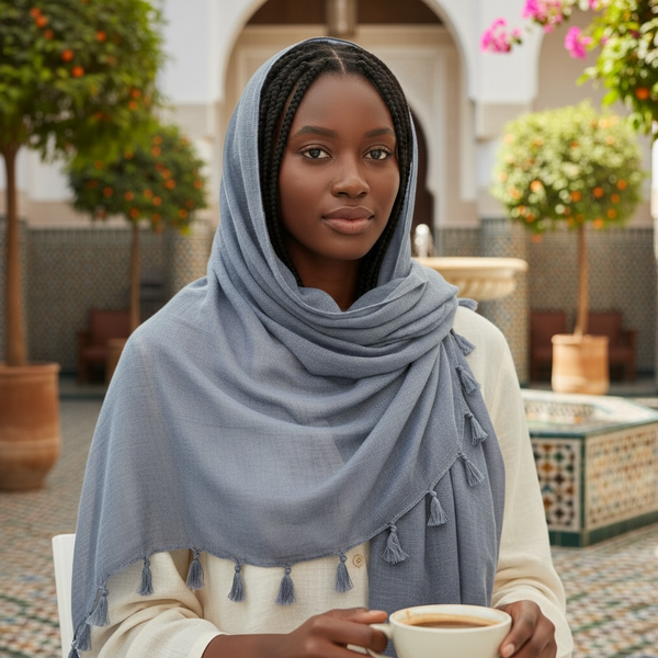 Maryam's Essential Premium Plain Viscose Tassels Hijabs