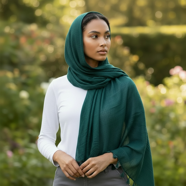 Maryam's Essential Premium Plain Viscose Tassels Hijabs