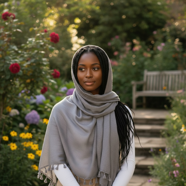 Maryam's Essential Premium Plain Viscose Tassels Hijabs