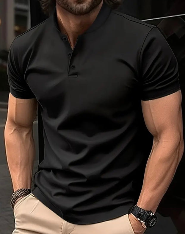 Maryam’s Essential Casual Breathable Short Sleeves Collar Shirt