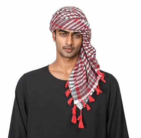 Maryam’s Essential Arab Men Cotton Military Tactical Multifunctional Shemagh Scarf