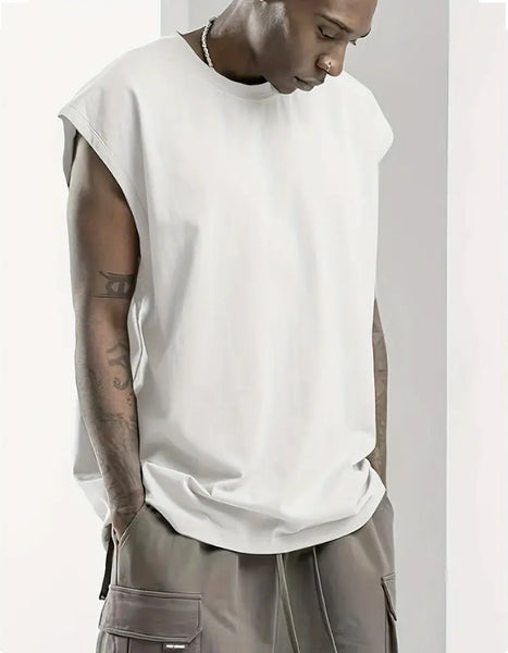Maryam’s Essential Cotton Sleeveless Round Neck Comfy Top Tank