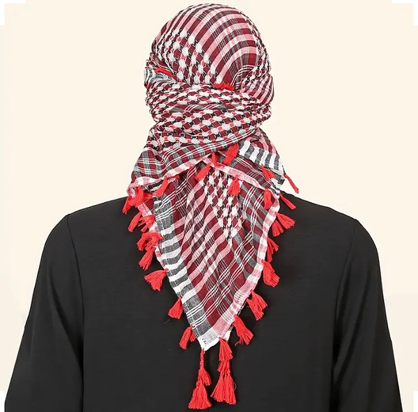 Maryam’s Essential Arab Men Cotton Military Tactical Multifunctional Shemagh Scarf