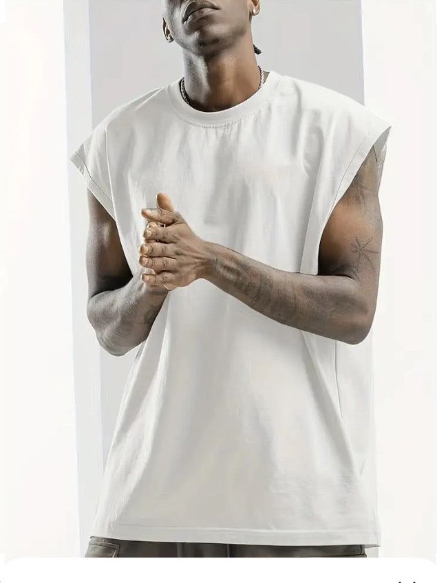 Maryam’s Essential Cotton Sleeveless Round Neck Comfy Top Tank