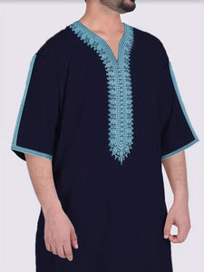 Maryam’s Essential Men Ethnic Vintage Short Sleeves Vintage Kaftan