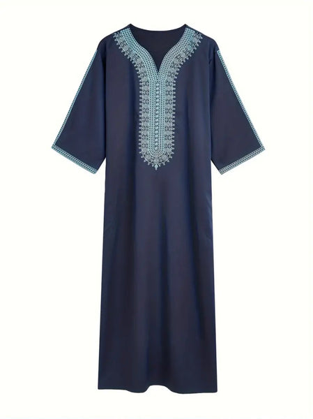 Maryam’s Essential Men Ethnic Vintage Short Sleeves Vintage Kaftan