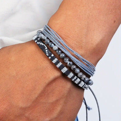 Maryam's Essential Charm Beads Woven Bracelet Set