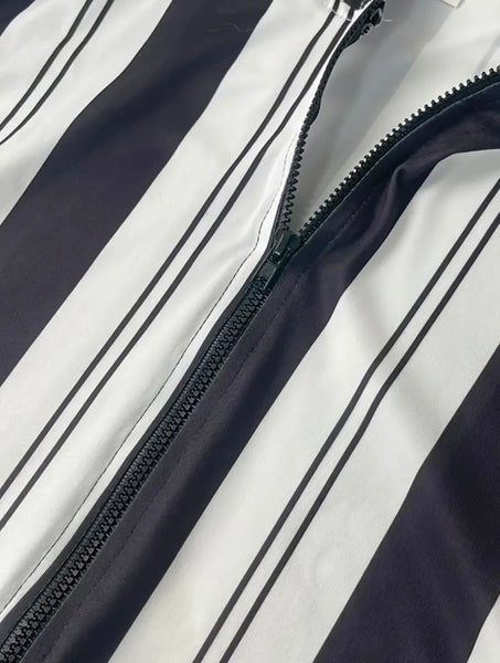 Maryam’s Essential Luxury Men Ethnic Hooded Striped Robe Kaftan