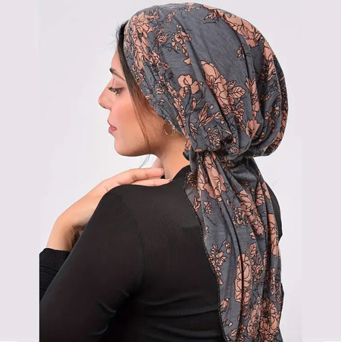 Maryam's Essential Pre-Tied Print Headscarf Hijab