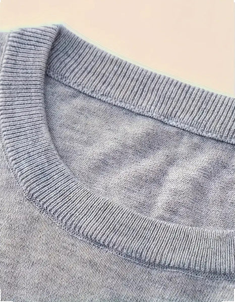 Maryam’s Essential Men Warm Knit Crew Neck Long Sleeves Sweater