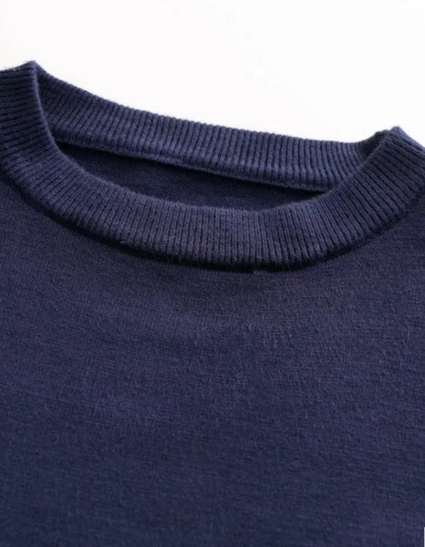 Maryam’s Essential Men Warm Knit Crew Neck Long Sleeves Sweater