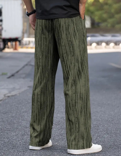 Maryam’s Essential Men Casual Lightweight Breathable Cotton Loose Fit Straight Leg Pants