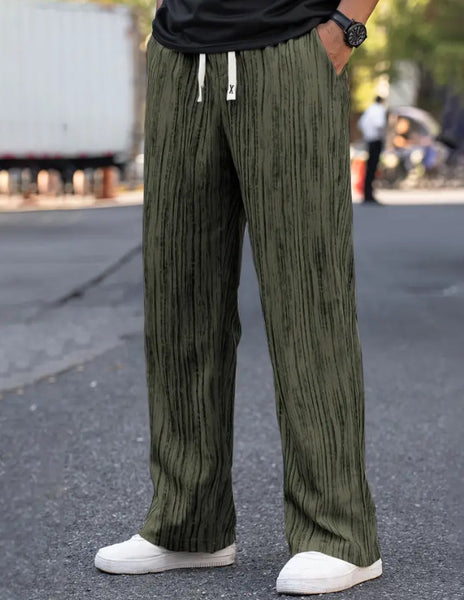 Maryam’s Essential Men Casual Lightweight Breathable Cotton Loose Fit Straight Leg Pants