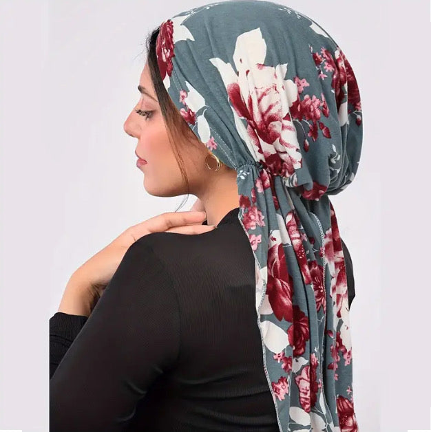 Maryam's Essential Pre-Tied Print Headscarf Hijab