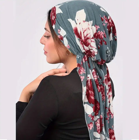 Maryam's Essential Pre-Tied Print Headscarf Hijab