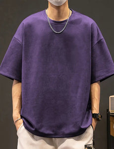 Maryam’s Essential Men Cotton Short Sleeves Round Neck Comfy Top Tank