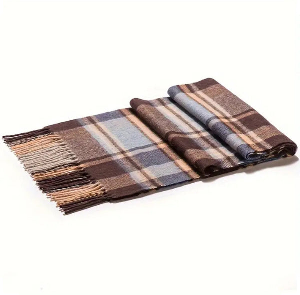 Maryam’s Essential Luxury Men Large Pure Wool Cashmere Scarf
