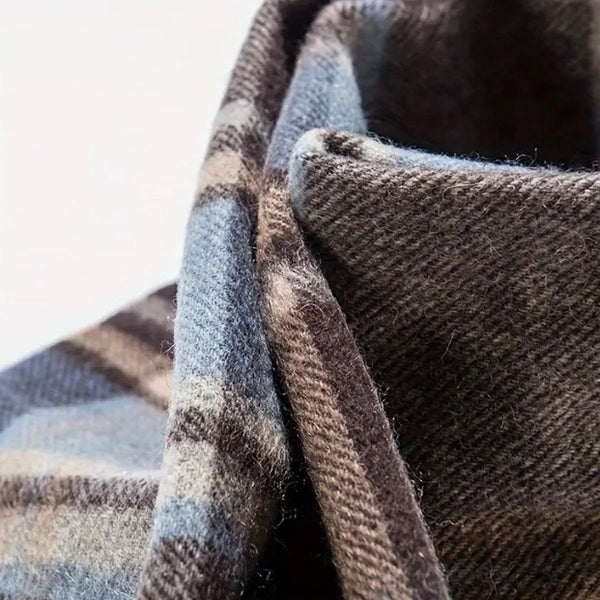 Maryam’s Essential Luxury Men Large Pure Wool Cashmere Scarf