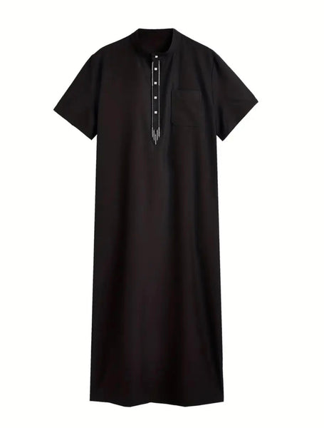 Maryam’s Essential Men Ethnic Vintage Geometric Pattern Kaftan