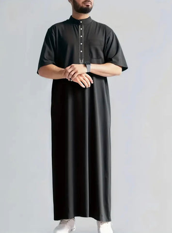 Maryam’s Essential Men Ethnic Vintage Geometric Pattern Kaftan