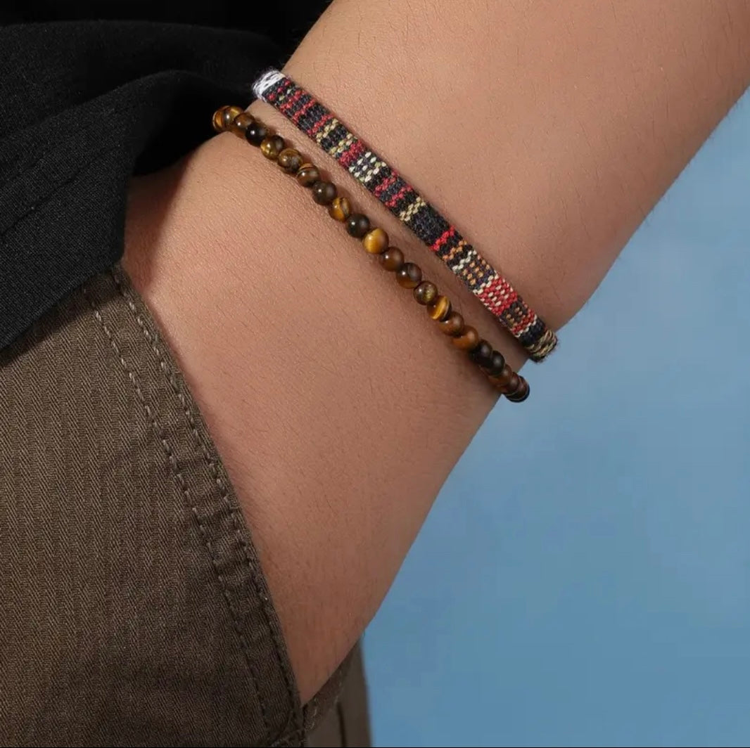 Maryam's Essential Charm Beads Woven Bracelet Set