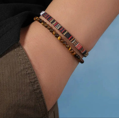 Maryam's Essential Charm Beads Woven Bracelet Set
