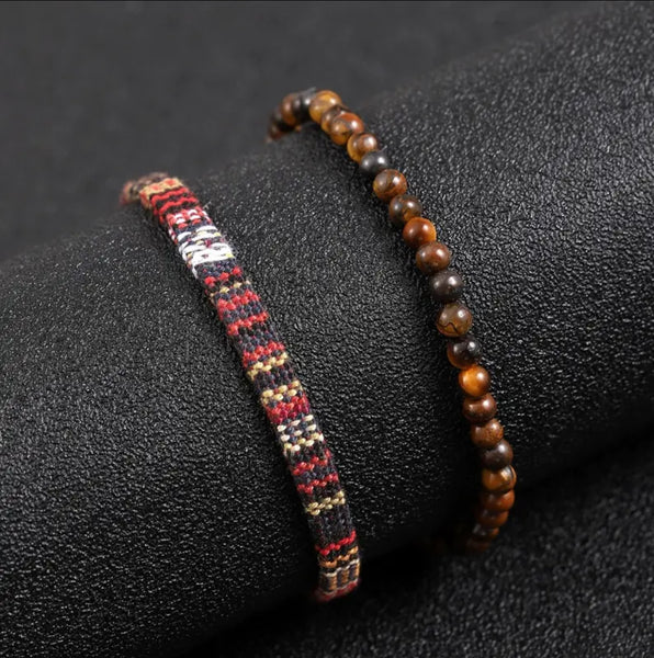 Maryam's Essential Charm Beads Woven Bracelet Set