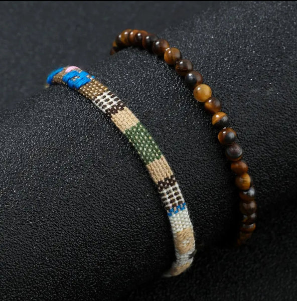 Maryam's Essential Charm Beads Woven Bracelet Set
