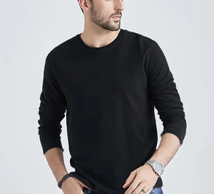 Maryam’s Essential Casual Cotton Long Sleeves Crew Neck T-Shirt