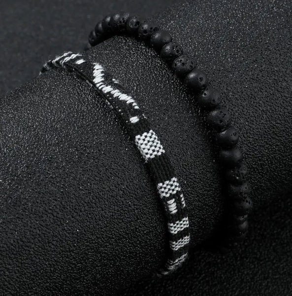 Maryam's Essential Charm Beads Woven Bracelet Set