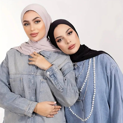 Maryam’s Essential Two Pieces Elastic Instant Hijab With Snap Closure