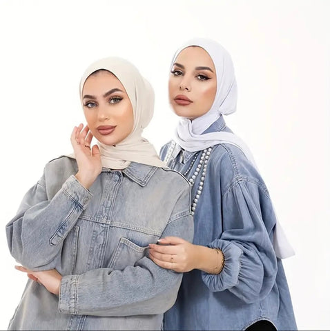 Maryam’s Essential Two Pieces Elastic Instant Hijab With Snap Closure