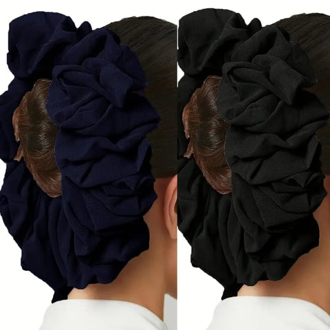 Maryam’s Essential Large Two Pieces Chiffon Volume Scrunchies Set