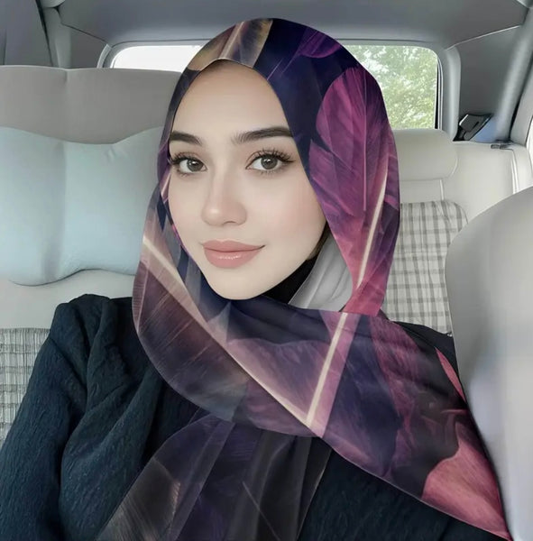 Maryam’s Essential Luxury Premium Printed Polyester Hijab
