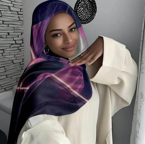 Maryam’s Essential Luxury Premium Printed Polyester Hijab