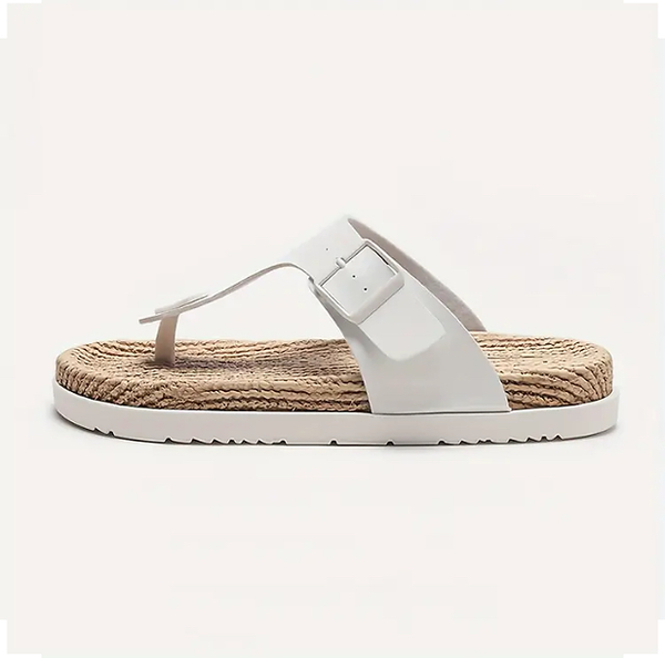 Maryam’s Essential Lightweight Synthetic Leather Top EVA Sole Buckle Sandals