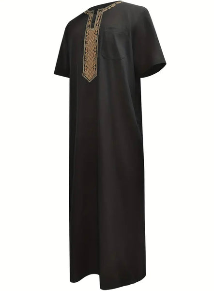 Maryam’s Essential Men Ethnic Vintage Geometric Pattern Kaftan
